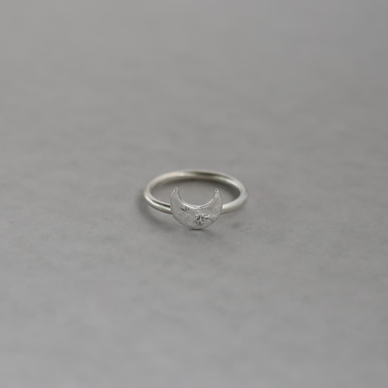 Moonlight Crescent Ring